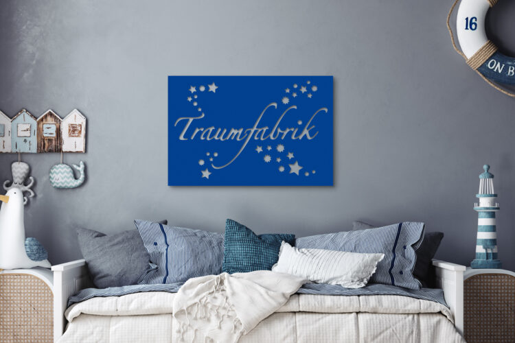 120 x 80 cm | Swing + »Sterne« | Ultramarinblau