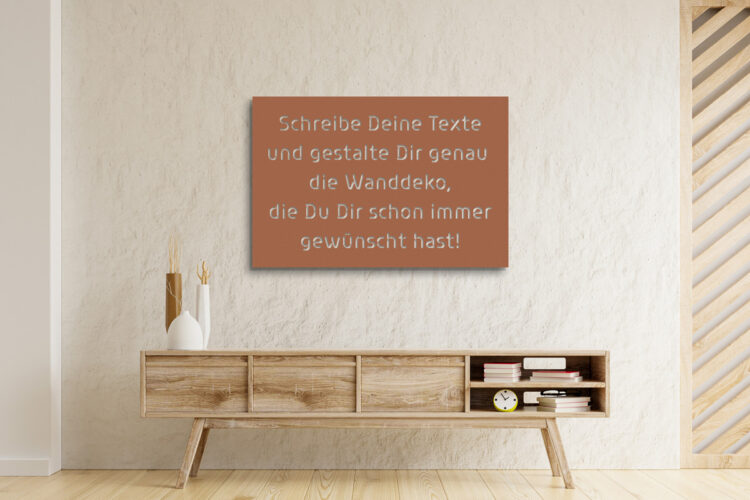 Gestalte Dir Deinen Wunschtext ...