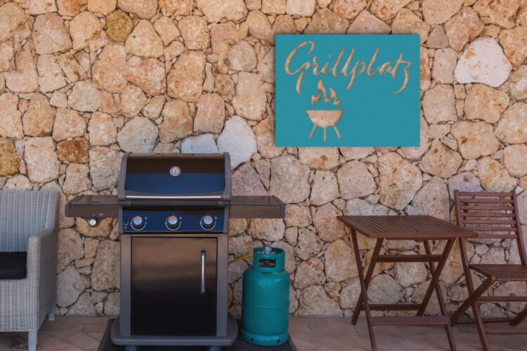 90 x 70 cm | Joy + »Grill« | Türkisblau